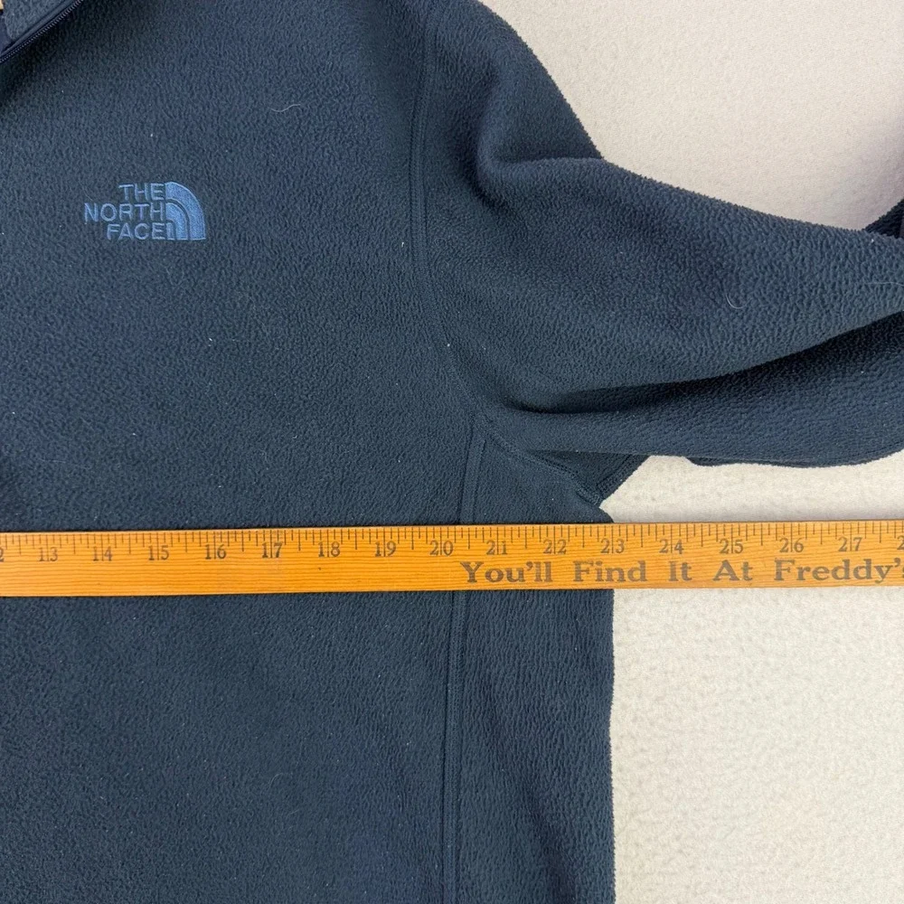 The North Face TKA Glacier‎ 100 Fleece 1/4 Zip Mens L Navy Lightweight Pullover